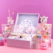 Load image into Gallery viewer, Sakura Girl Starry Stationery Set Gift Box For Primary And Middle School Students