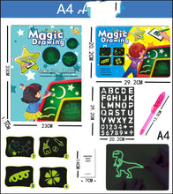 Load image into Gallery viewer, Painting Luminous Writing Board Children Glowing Magical Fluorescence