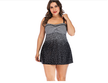 Load image into Gallery viewer, Women's Skirt Split Briefs Plus Size Swimsuit