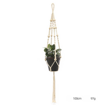 Load image into Gallery viewer, Custom Hand-knitted Hanging Flowerpot Net Bag