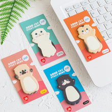 Load image into Gallery viewer, 8 pcs Cartoon cat sticky memo Post pad marker it note planner stickers Cute Stationery office accessories School supplies A6044