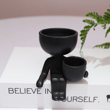 Load image into Gallery viewer, Humanoid ceramic flower pot