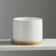 Load image into Gallery viewer, Flower Pot with Bamboo Tray Support