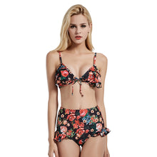Load image into Gallery viewer, Ladies print split bikini