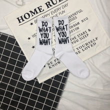 Load image into Gallery viewer, Cotton Comfortable English Socks