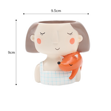 Load image into Gallery viewer, If small wreath girl flower pot