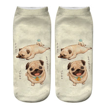 Load image into Gallery viewer, Dog PUG cartoon 3D printing socks