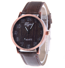 Load image into Gallery viewer, Leather Wood Bracelet Watch