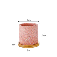 Load image into Gallery viewer, Ceramic Flower Pot Orchid Small with Tray Office Desktop Home