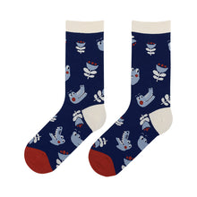 Load image into Gallery viewer, Zoo cartoon illustration female socks cute trendy socks cotton socks in tube socks