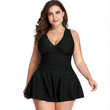 Load image into Gallery viewer, Plus size swimsuit ladies swimsuit halter swimsuit swimming