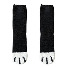 Load image into Gallery viewer, Women's Coral Fleece Cat Paw Pattern Kawaii Thick Warm Socks