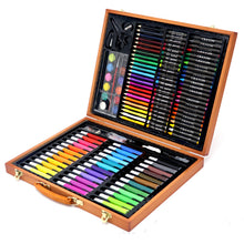 Load image into Gallery viewer, Children's 150-piece Wooden Box Painting Stationery Set