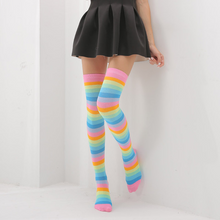 Load image into Gallery viewer, Rainbow Striped Stockings