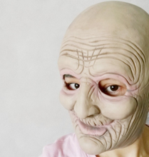 Load image into Gallery viewer, Halloween Horror Mask Funny Witch Cos Old Man Head Set Party Performance Ball Props