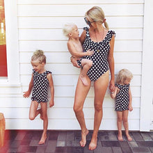 Load image into Gallery viewer, Polka dot swimsuit set