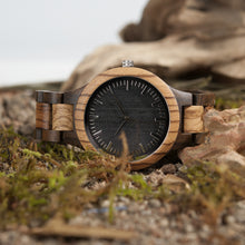 Load image into Gallery viewer, Inter-Wood Quartz Watch Men's Wood Watch