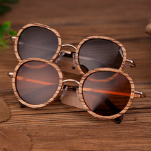 Load image into Gallery viewer, Full wooden sunglasses ladies sunglasses