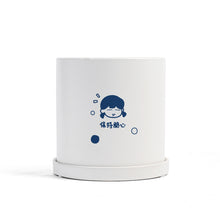 Load image into Gallery viewer, Matte Straight Personality Indoor Ceramic Flowerpot