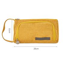 Load image into Gallery viewer, Korean Style Simple Candy Color Student Canvas Large-capacity Pencil Case