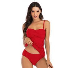 Load image into Gallery viewer, Covered belly split swimsuit ladies conservative