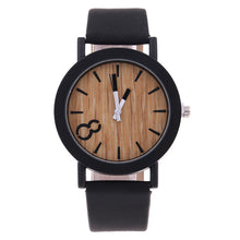 Load image into Gallery viewer, 8 word denim belt watch wood grain surface watch quartz watch