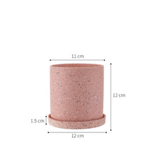 Load image into Gallery viewer, Ceramic Flower Pot Orchid Small with Tray Office Desktop Home