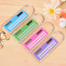 Load image into Gallery viewer, Hot Selling Solar Mini Calculator Magnifier Multifunction Ultra-thin Ruler Office Supplies