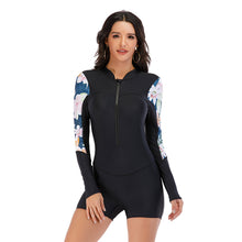 Load image into Gallery viewer, Long sleeve surfing suit sunscreen female swimsuit
