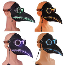 Load image into Gallery viewer, LED glowing plague doctor mask