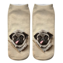 Load image into Gallery viewer, Dog PUG cartoon 3D printing socks