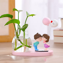 Load image into Gallery viewer, Vase Flower Arrangement Ornaments Glass Transparent Water Grow Flowers