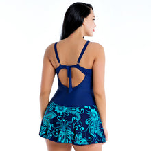 Load image into Gallery viewer, Large print skirt one piece