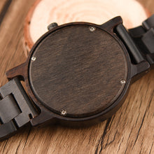 Load image into Gallery viewer, Ebony wood men's watch personality