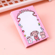 Load image into Gallery viewer, Cartoon Doodle Girl Post-it Notes Ins Girly Heart