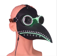 Load image into Gallery viewer, LED glowing plague doctor mask