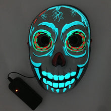 Load image into Gallery viewer, LED Mask Luminous Glowing Halloween Party Mask Neon EL Mask Halloween Cosplay Mask