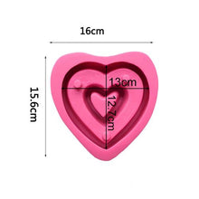 Load image into Gallery viewer, I Love You Succulent Pot Mould DIY Cement Flowerpot Silicone Planter Mold