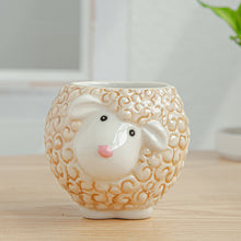 Load image into Gallery viewer, Simple Cartoon Animal Succulent Flower Pot Ceramic Flower Pot