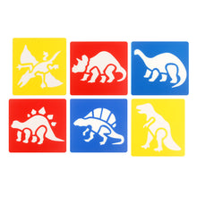 Load image into Gallery viewer, Children's Hollow Plastic Drawing Template Cartoon Animal Graffiti Painting Tool