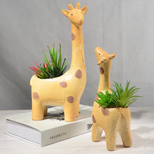 Load image into Gallery viewer, Creative Cute Ceramic Giraffe Succulent Flower Pot