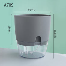 Load image into Gallery viewer, Automatic Water-Absorbing Flower Pot Plastic Resin Transparent Flower Pot