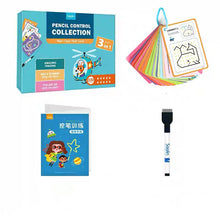 Load image into Gallery viewer, Children Wipe Clean Flash Cards Dot-to-Dot Repeatedly Erase Pen Training Copybook