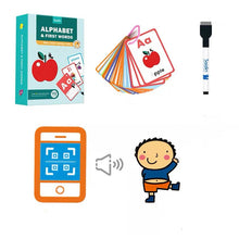 Load image into Gallery viewer, Children Wipe Clean Flash Cards Dot-to-Dot Repeatedly Erase Pen Training Copybook