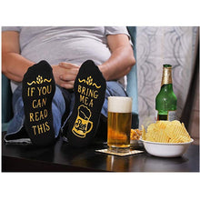 Load image into Gallery viewer, BEER Dispensing Black Socks With Small Ears