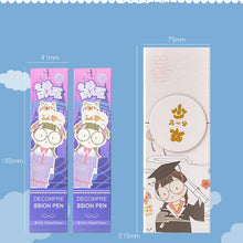 Load image into Gallery viewer, The Second Class Of The Third Year Hemp Ball Decompression Pen Soft Student 0.5 Gel Pen Vent Decompression Pen Cute Blind Box Pen