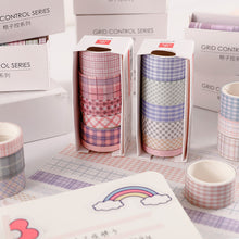 Load image into Gallery viewer, Creative Cute Retro Plaid Hand Account Tape Sticker