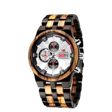 Load image into Gallery viewer, Luminous Sports Multifunctional Quartz Wood Watch