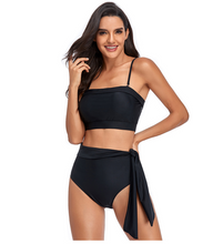 Load image into Gallery viewer, Cross Border Exclusive For 2021 New Bikini High Waist Split Body Swimsuit in Europe And America