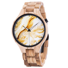 Load image into Gallery viewer, Wooden Watch Young Men's Ethnic Style And Landscape Painting Wooden Quartz Watch